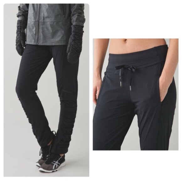 Lululemon Black Runderful Pants size 8 - Picture 1 of 8